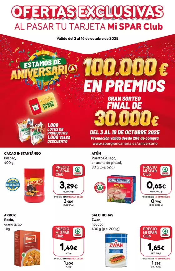 Válido del 3 al 16 de octubre de 2025