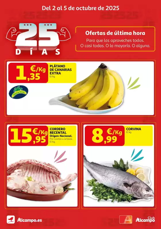 Del 2 al 5 de octubre de 2025