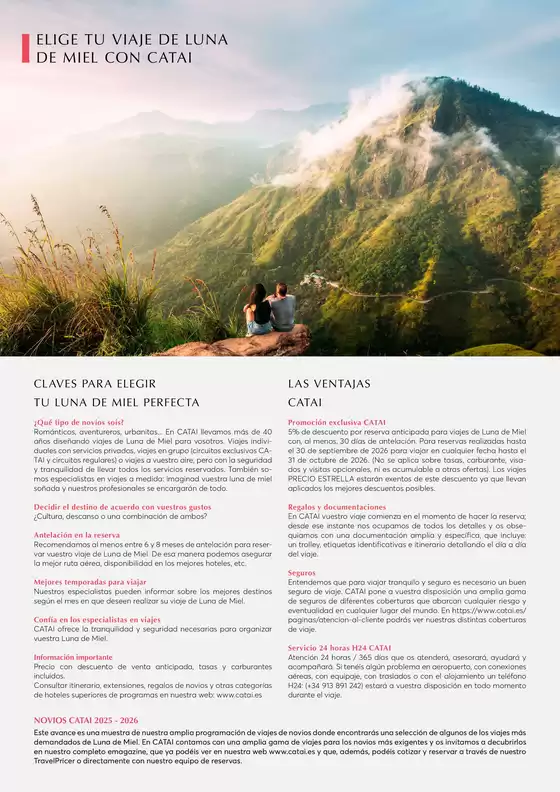 Folleto Novios - Avance 2025/2026