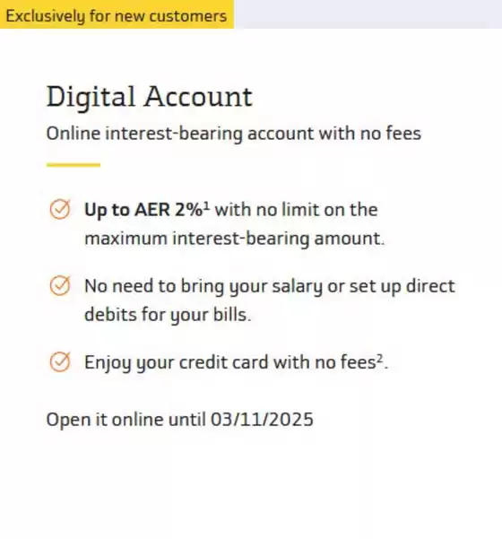 Digital Account