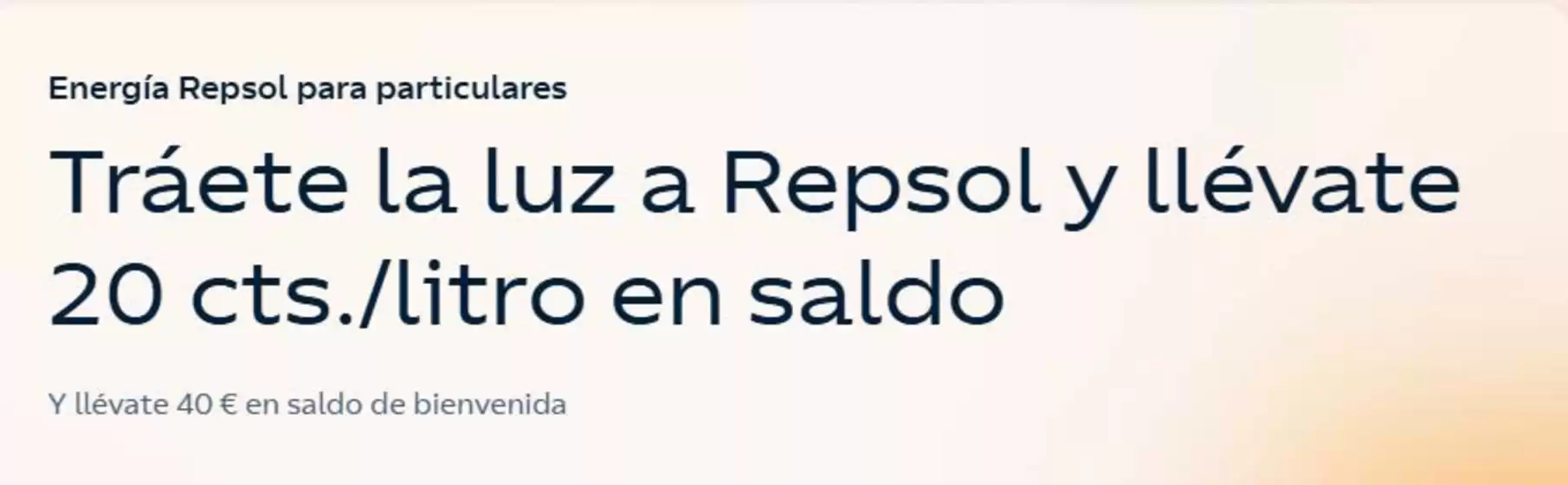 Energía Repsol para particulares