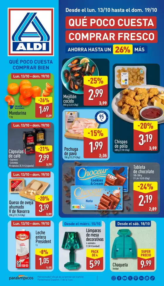 Catálogo ALDI en Churra | ¡Qué poco cuesta comprar bien! | 2025-10-13T00:00:00.000Z - 2025-10-19T00:00:00.000Z