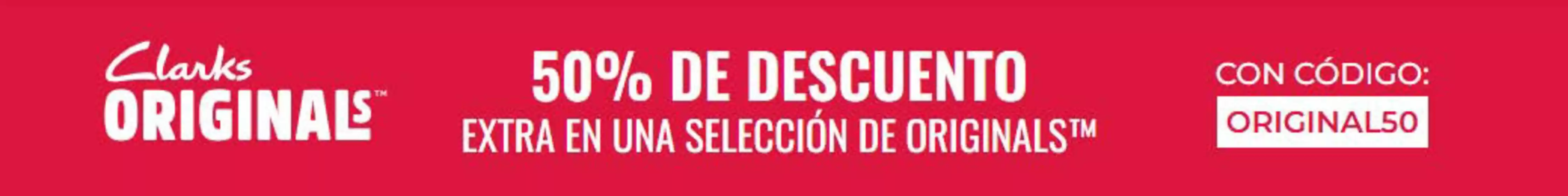 Catálogo Clarks | 50% de descuento | 2025-10-07T00:00:00.000Z - 2025-10-21T00:00:00.000Z