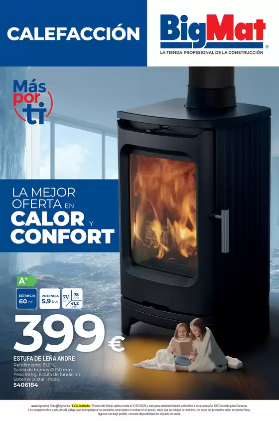 Catálogo BigMat en Aspe | La Mejor Oferta En Calor Y Confort | 2025-10-08T00:00:00.000Z - 2026-01-31T00:00:00.000Z