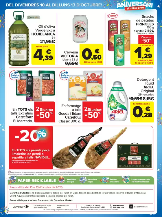 Només de divendres 10 a dilluns 13 d’octubre!
