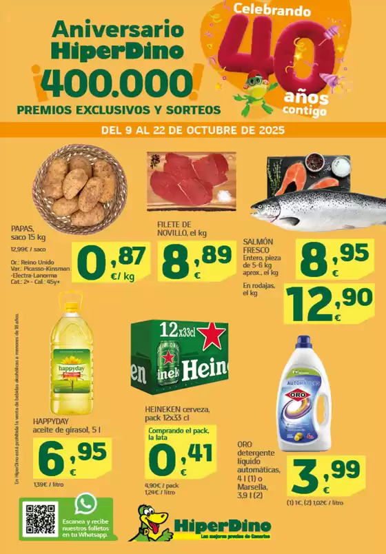 Catálogo HiperDino en Churra | Ofertas desde el 9 de octubre  | 2025-10-09T00:00:00.000Z - 2025-10-22T00:00:00.000Z