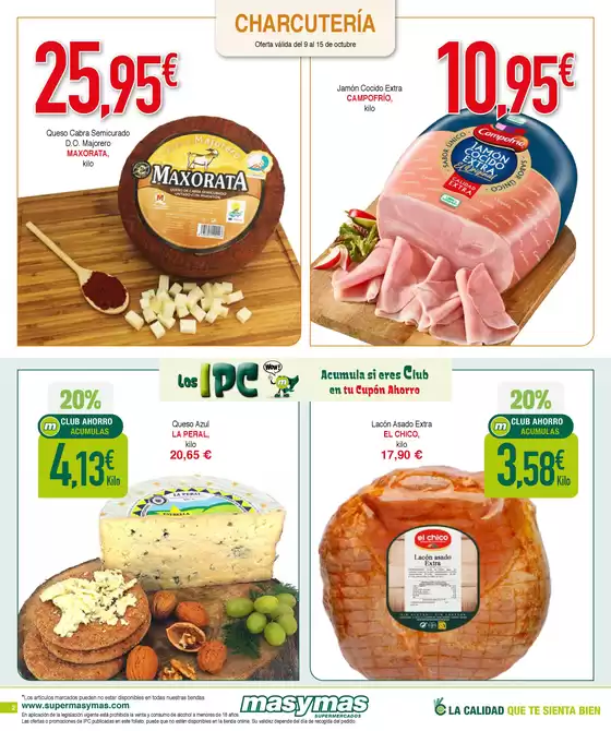 Oferta válida del 9 al 15 de octubre de 2025