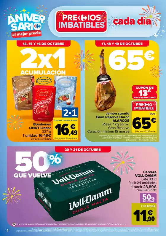 50% QUE VUELVE + 2ªUD. AL -50%