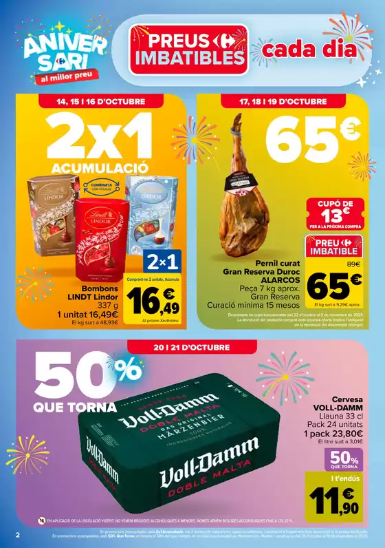 50% QUE VUELVE + 2ªUD. AL -50%