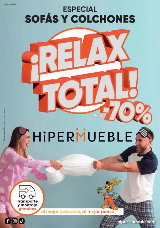 Catálogo Hipermueble en Alfafar | ¡Relax Total! -70% | 2025-10-10T00:00:00.000Z - 2025-12-31T00:00:00.000Z