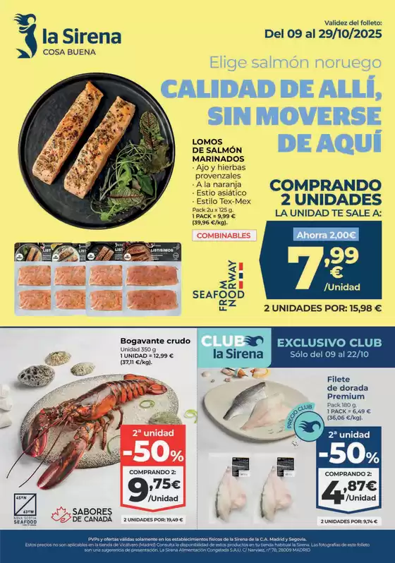 Del 09 al 29/10/2025