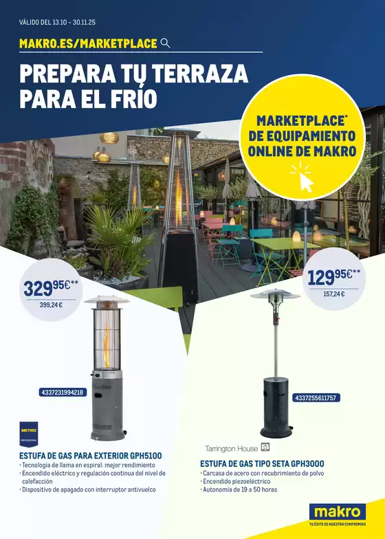 Catálogo Makro en Osuna | Prepara Tu Terraza Para El Frío | 2025-10-13T00:00:00.000Z - 2025-11-30T00:00:00.000Z