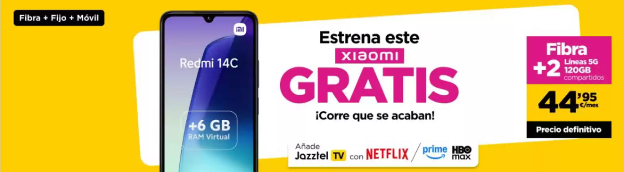 Catálogo Jazztel en Ullastrell | Estrena Este Xiaomi Gratis | 2025-10-13T00:00:00.000Z - 2025-10-19T00:00:00.000Z