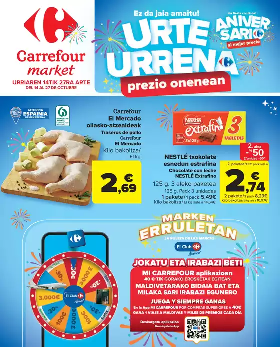 Del 14 al 27 de octubre