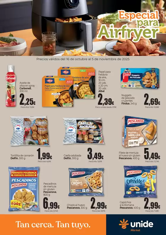 Catálogo Unide Market en Zaragoza | Especial para AirFryer | 2025-10-16T00:00:00.000Z - 2025-11-05T00:00:00.000Z