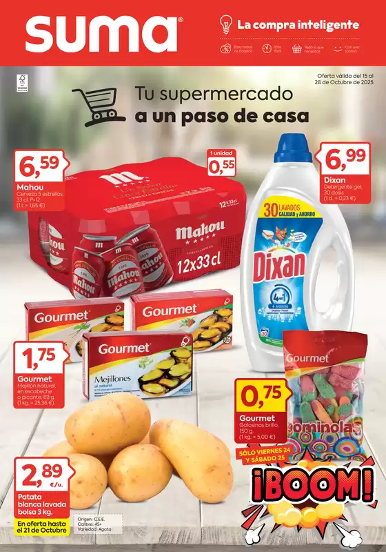 Catálogo Suma Supermercados en Reus | Oferta válida del 15 al 28 de Octubre de 2025 | 2025-10-15T00:00:00.000Z - 2025-10-28T00:00:00.000Z