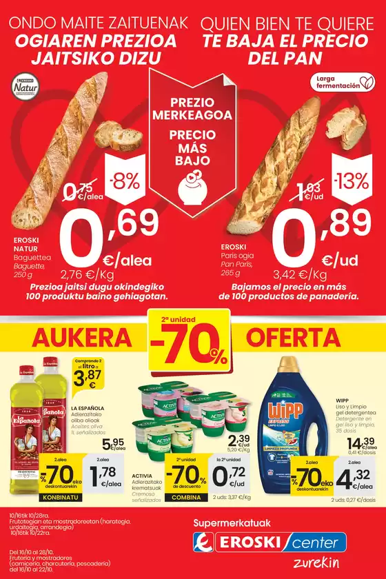 Catálogo Eroski en Portugalete | Prezio Merkeagoa EROSKI CENTER | 2025-10-16T00:00:00.000Z - 2025-10-28T00:00:00.000Z