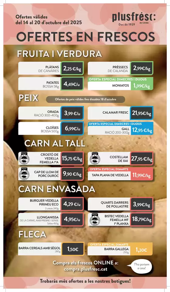 Catálogo Plusfresc | Ofertes En Frescos | 2025-10-14T00:00:00.000Z - 2025-10-20T00:00:00.000Z
