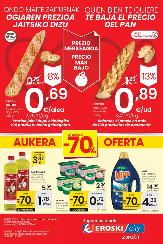 Catálogo Eroski en Portugalete | Prezio Merkeagoa EROSKI CITY | 2025-10-16T00:00:00.000Z - 2025-10-28T00:00:00.000Z