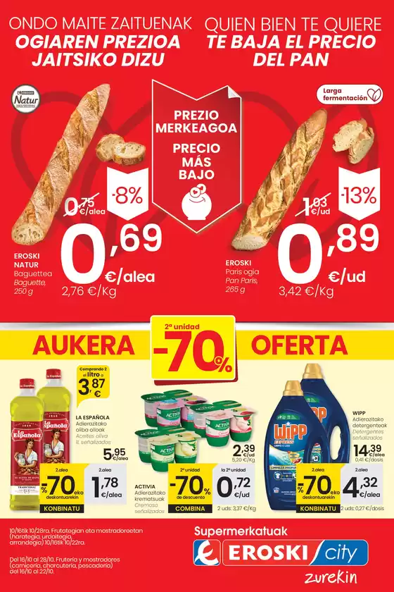 Catálogo Eroski en Portugalete | Prezio Merkeagoa SUPERMERCADOS EROSKI | 2025-10-16T00:00:00.000Z - 2025-10-28T00:00:00.000Z