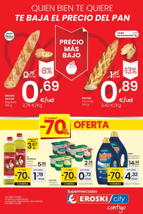 Catálogo Eroski en Pontecesures | Precio más bajo SUPERMERCADOS EROSKI | 2025-10-02T00:00:00.000Z - 2025-10-14T00:00:00.000Z
