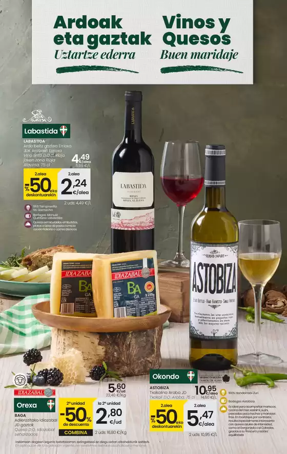 Catálogo Eroski en Portugalete | Vinos y Quesos | 2025-10-16T00:00:00.000Z - 2025-10-29T00:00:00.000Z