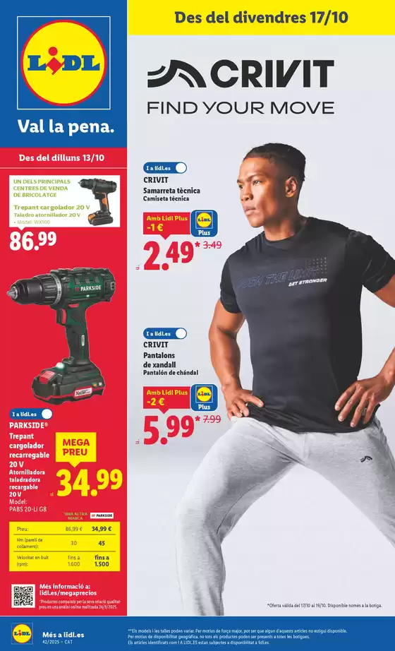 Catálogo Lidl en Terrassa | ¡Bazar Lidl! Ofertas válidas del 20/10 al 26/10 | 2025-10-20T00:00:00.000Z - 2025-10-26T00:00:00.000Z