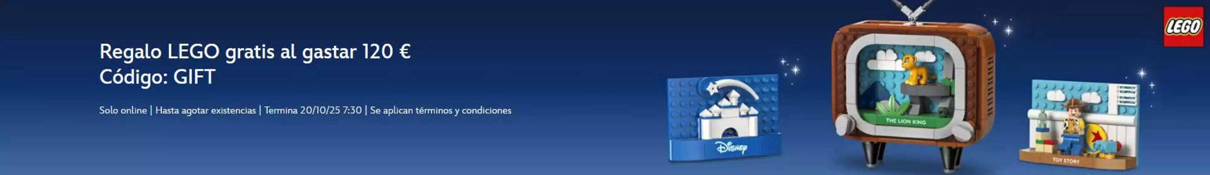 Catálogo Disney en Majadahonda | Regalo LEGO gratis al gastar 120 € | 2025-10-14T00:00:00.000Z - 2025-10-20T00:00:00.000Z