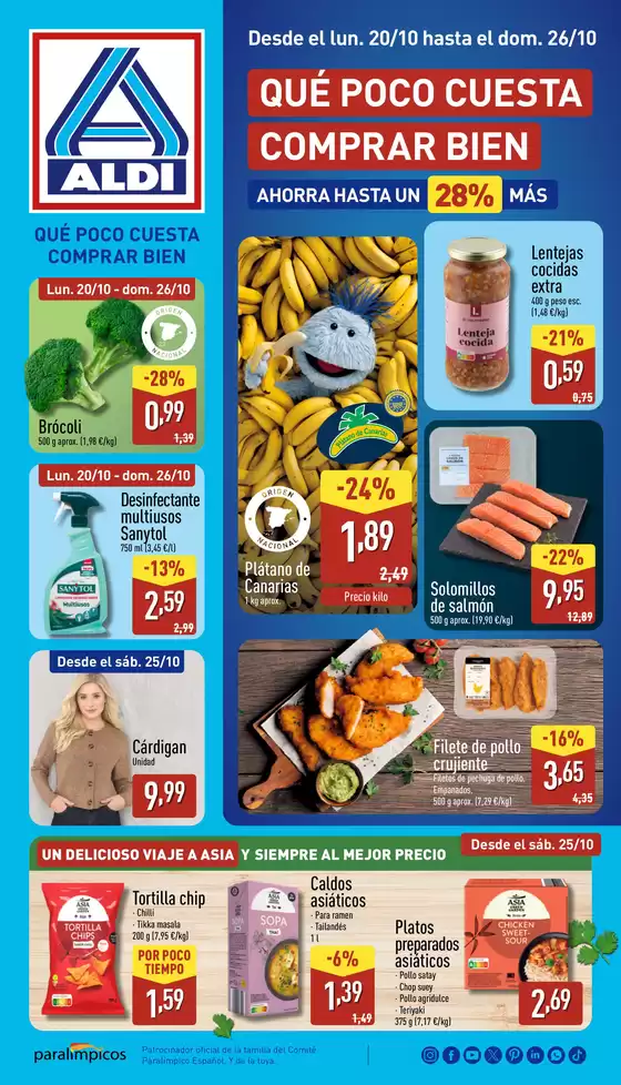 Catálogo ALDI en Vila-seca | Qué poco cuesta comprar bien  | 2025-10-20T00:00:00.000Z - 2025-10-26T00:00:00.000Z