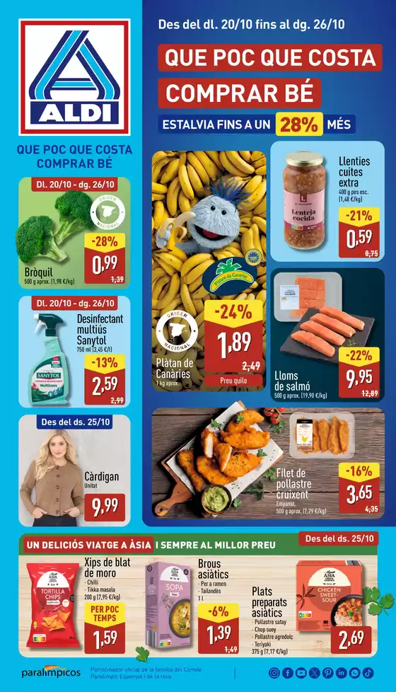 Catálogo ALDI en Sant Joan Despí | Qué poco cuesta comprar bien  | 2025-10-20T00:00:00.000Z - 2025-10-26T00:00:00.000Z