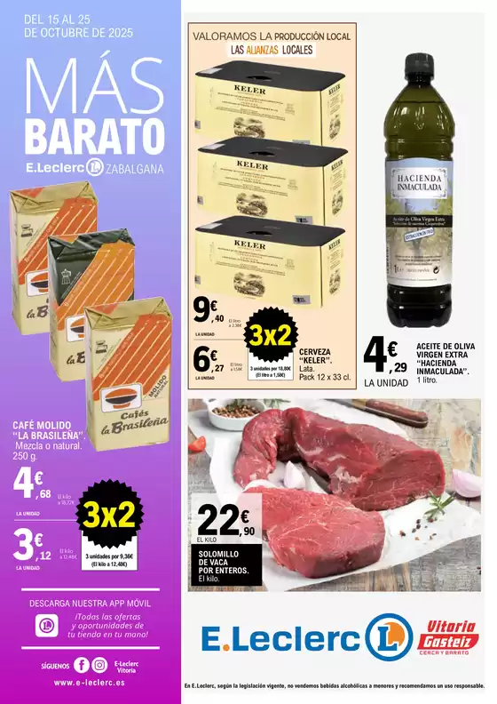 Catálogo E.Leclerc en Murcia | Más Barato | 2025-10-15T00:00:00.000Z - 2025-10-25T00:00:00.000Z