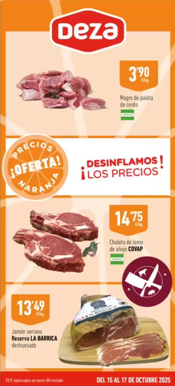 Catálogo Supermercados Deza en Lebrija | Del 15 Al 17 De Octubre 2025 | 2025-10-15T00:00:00.000Z - 2025-10-17T00:00:00.000Z