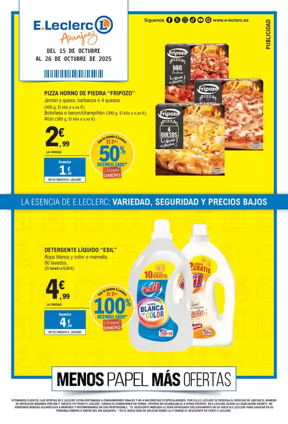 Catálogo E.Leclerc en Lebrija | Menos papel Más ofertas | 2025-10-15T00:00:00.000Z - 2025-10-26T00:00:00.000Z