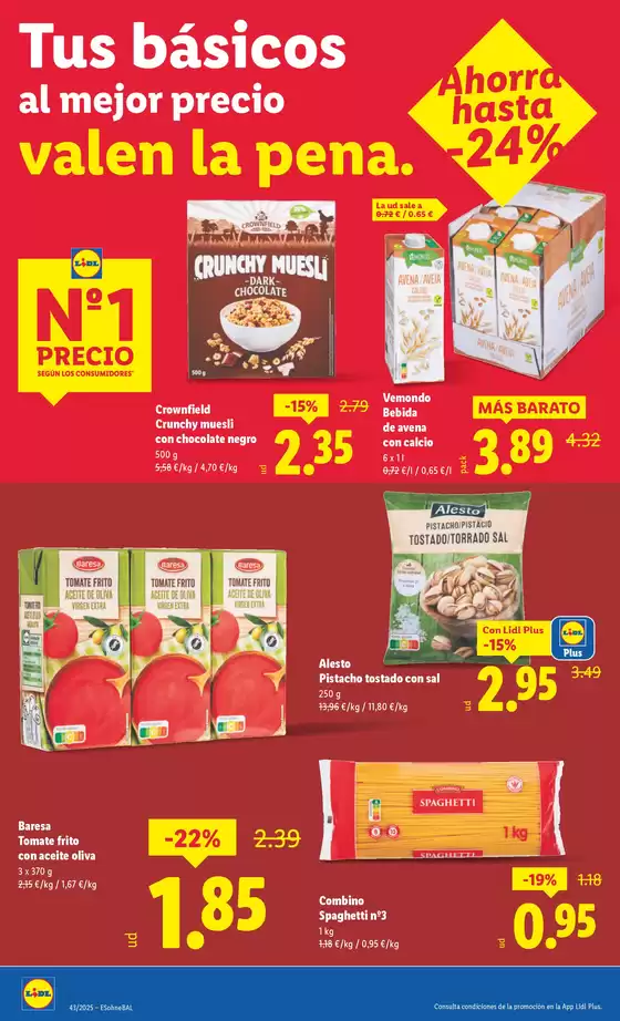 № 1 PRECIO - Ofertas válidas del 20/10 al 26/10