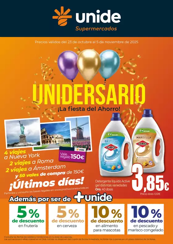 ¡La fiesta del ahorro! UNIDE Supermercados Canarias