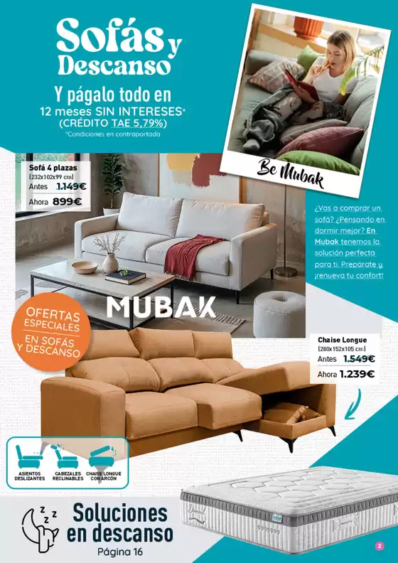 Sofás y Descanso