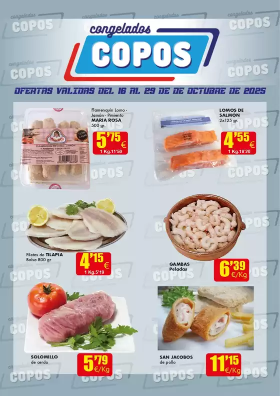 Catálogo Congelados Copos | Ofertas Validas Del 16 Al 29 De De Octubre De 2025 | 2025-10-16T00:00:00.000Z - 2025-10-29T00:00:00.000Z