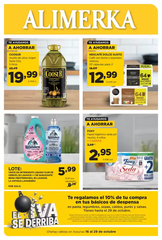 Catálogo Alimerka | Ofertas válidas en Asturias 16 al 29 de octubre | 2025-10-16T00:00:00.000Z - 2025-10-29T00:00:00.000Z
