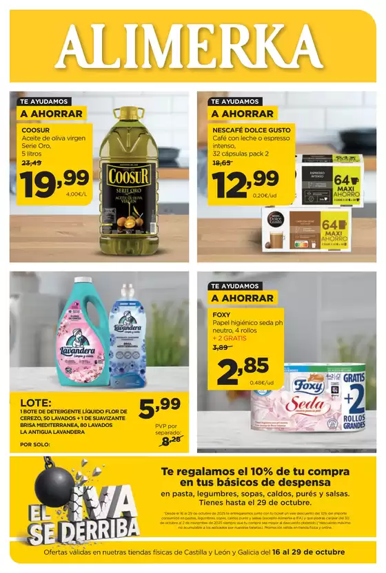 Catálogo Alimerka | Ofertas válidas del 16 al 29 de octubre | 2025-10-16T00:00:00.000Z - 2025-10-29T00:00:00.000Z