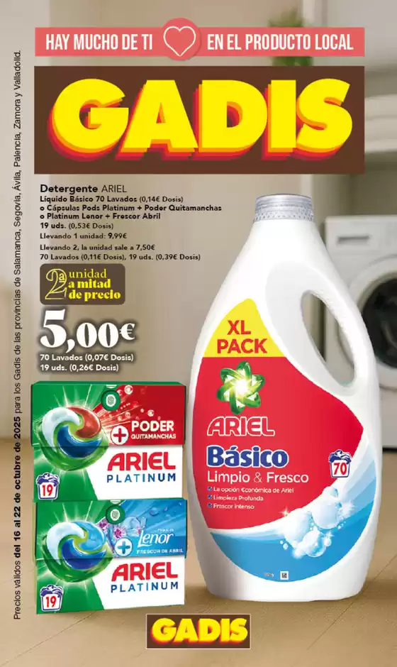 Catálogo Gadis | Precios válidos del 16 al 22 de octubre de 2025 | 2025-10-16T00:00:00.000Z - 2025-10-22T00:00:00.000Z