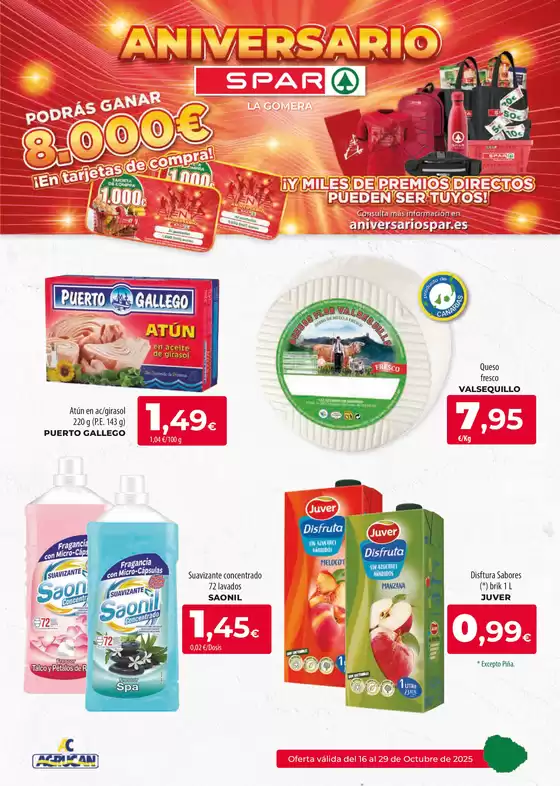 Oferta válida del 16 al 29 de Octubre de 2025