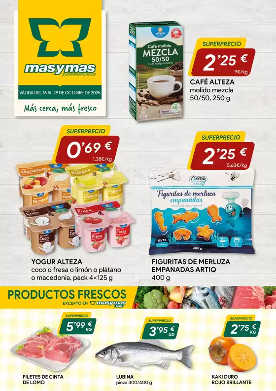 Catálogo Masymas en Quart de Poblet | Más cerca, más fresco | 2025-10-17T00:00:00.000Z - 2025-10-29T00:00:00.000Z