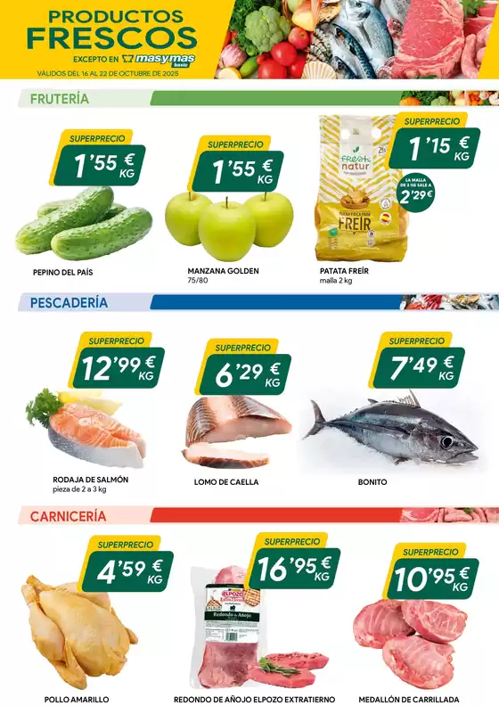 Catálogo Masymas en Granadilla de Abona |  Válidos Del 16 Al 22 De Octubre De 2025 | 2025-10-17T00:00:00.000Z - 2025-10-22T00:00:00.000Z