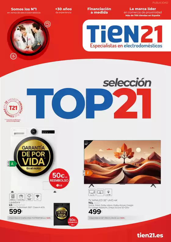 Catálogo Tien 21 en Cartaya |  Selección TOP21 | 2025-10-17T00:00:00.000Z - 2025-10-31T00:00:00.000Z