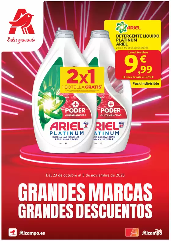 Catálogo Alcampo | Grandes Marcas Grandes Descuentos | 2025-10-23T00:00:00.000Z - 2025-11-05T00:00:00.000Z