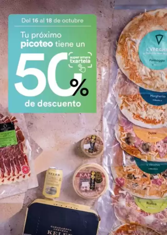 Catálogo SUPER AMARA en Huelva | ¡Tu picoteo tiene un 50% de descuento! | 2025-10-17T00:00:00.000Z - 2025-10-18T00:00:00.000Z