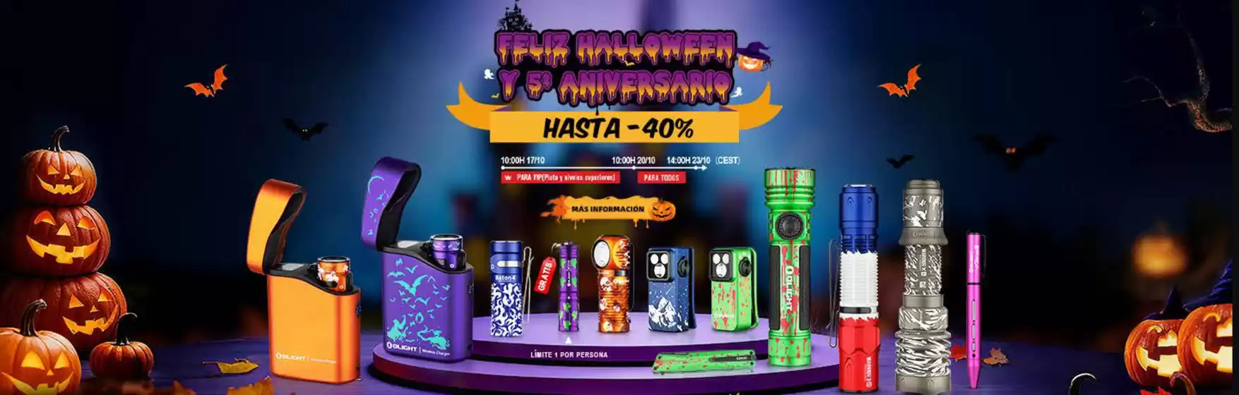 Catálogo Olight en Arcos de la Frontera | Feliz Halloween Y 5°aniversario | 2025-10-17T00:00:00.000Z - 2025-10-23T00:00:00.000Z