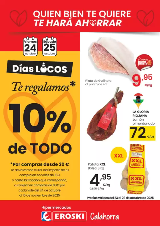 Catálogo Eroski en Viana | Quien bien te quiere te hará ahorrar_Eroski Calahorra | 2025-10-23T00:00:00.000Z - 2025-10-29T00:00:00.000Z