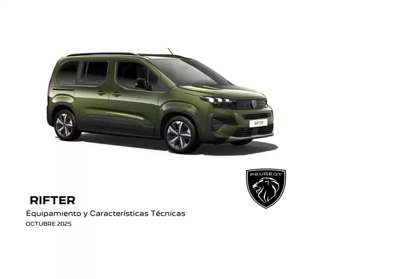 Catálogo Peugeot en Lugo | Peugeot RIFTER | 2025-10-20T00:00:00.000Z - 2025-12-31T00:00:00.000Z