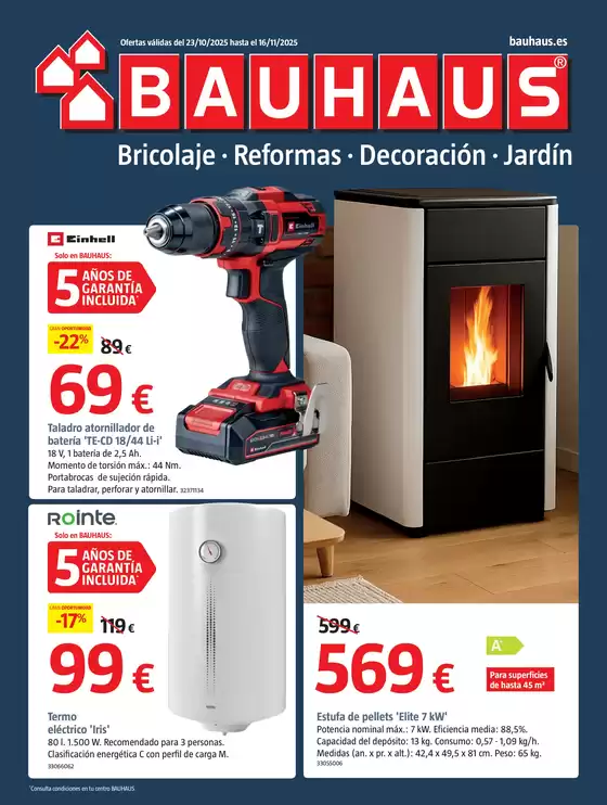Catálogo BAUHAUS | Bricolaje, reformas, decoración y jardín | 2025-10-23T00:00:00.000Z - 2025-11-16T00:00:00.000Z